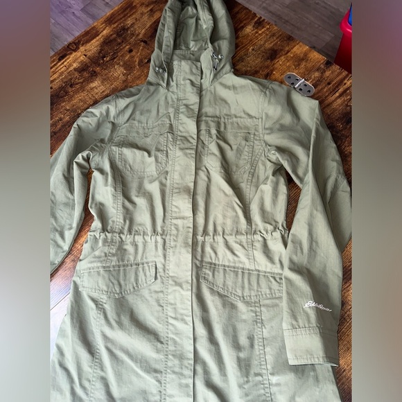 Olive‎ Green Hooded Parka Jacket - Picture 4 of 7